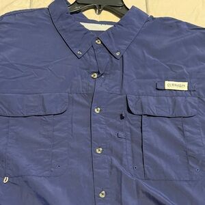 Magellan Outdoors Men's Deep Blue Casual Shirt